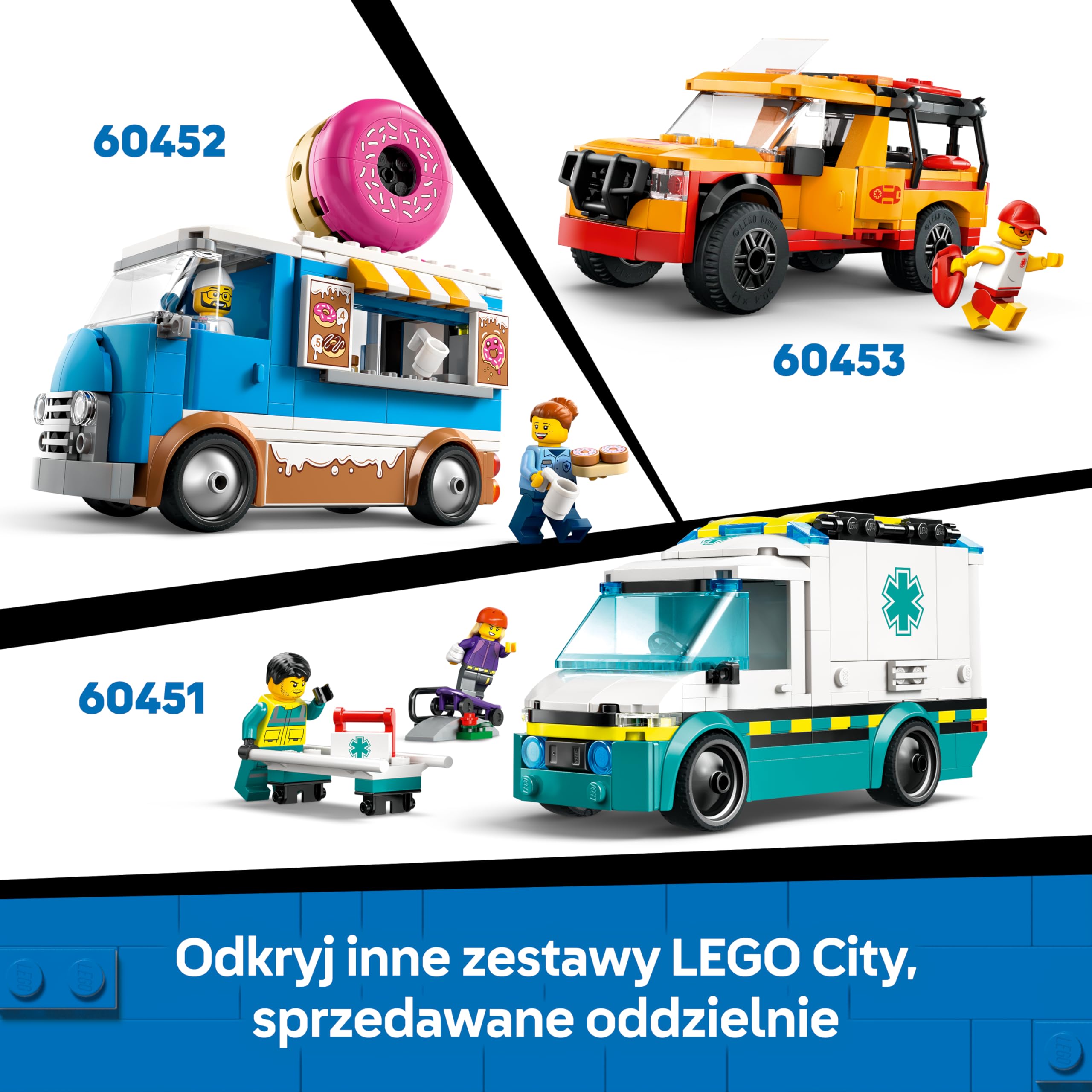 LEGO City Wakacyjny Kamper Pełen Przygód, Konstrukcyjna Zabawka dla Dziecka do Zbudowania, Pojazd z Minifigurkami i Akcesoriami, Kreatywny Prezent dla 6-latka, dla Chłopca i Dziewczynki, 60454