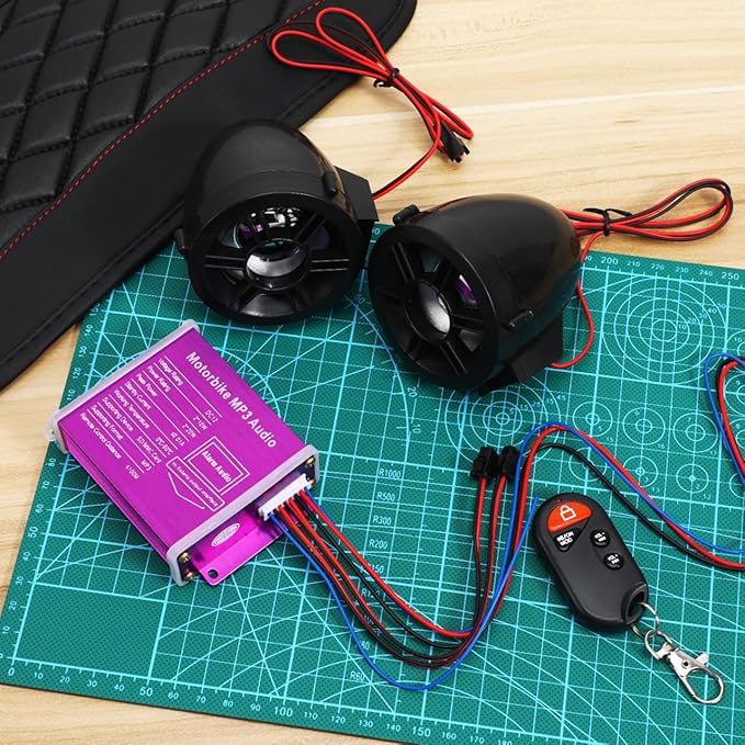 Parlante Inalámbrico para Moto OUNONA 100W Estéreo 12V miniatura 3