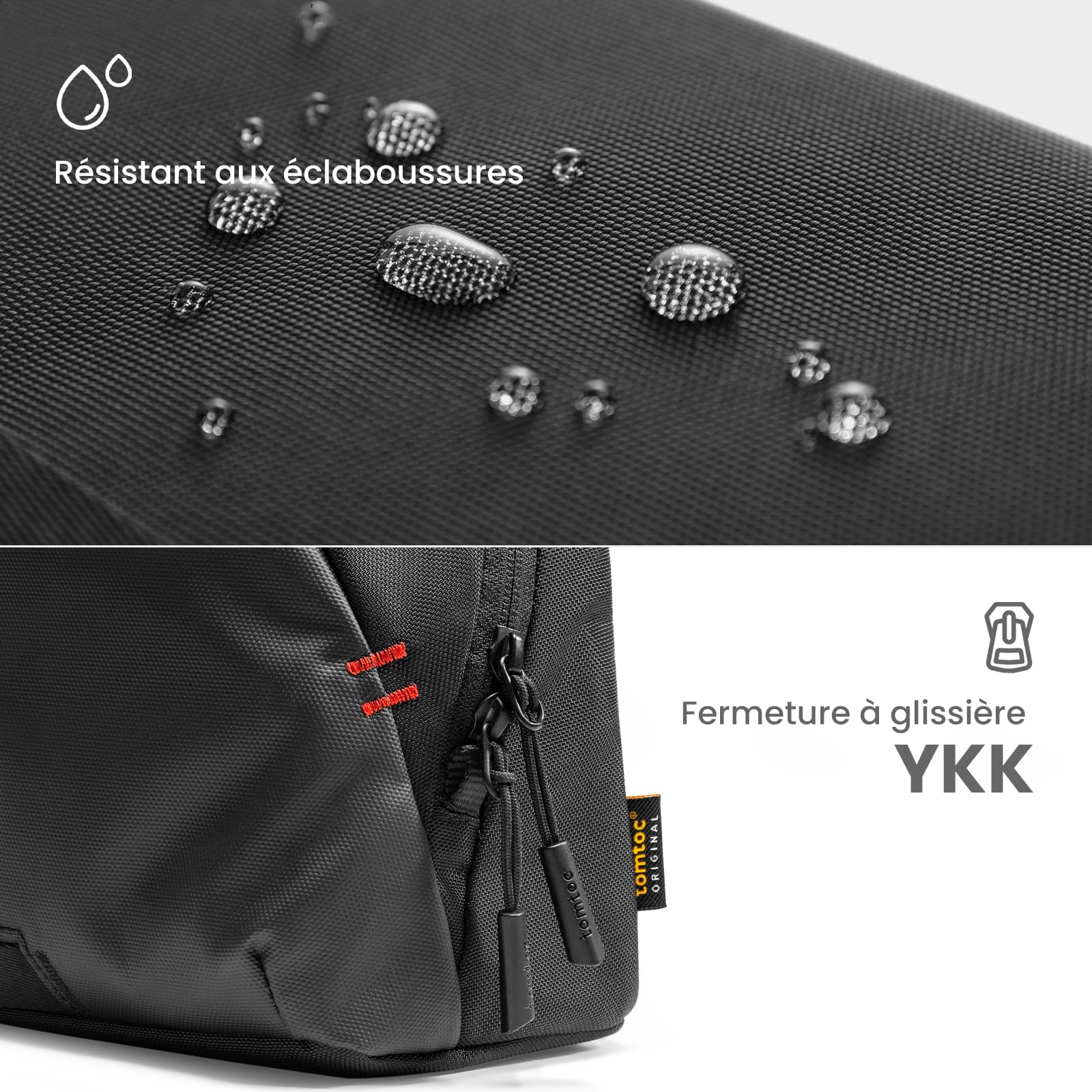 tomtoc Sac à Bandoulière pour Steam Deck (OLED)/Nintendo Switch 2/ROG Xbox Ally (X)/MSI Claw 8/7 AI+ et Accessoires, Étui de Transport Protection avec Poches pour Console pour Voyage Rangement