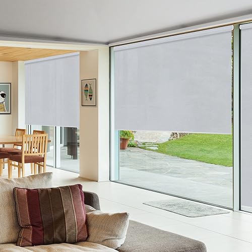 Miniatura 4 de Persianas blackout enrollables personalizadas simples y elegantes, para ventanas, puertas, puertas francesas, ahorro de energía, protección UV,