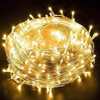 GIGALUMI 38 LED 10.5M Copper Power Pixel String Light | 360° Fairy Serial Jhalar Lights for Home Decoration | Diwali Lights for Decoration, Christmas, Wedding, Party & Garden (Pack of 1, Warm White)