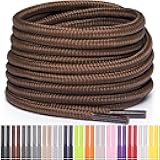 Miscly Round Shoelaces [1 Pair] 5/32″ Thick - For Shoes, Sneakers & Boots