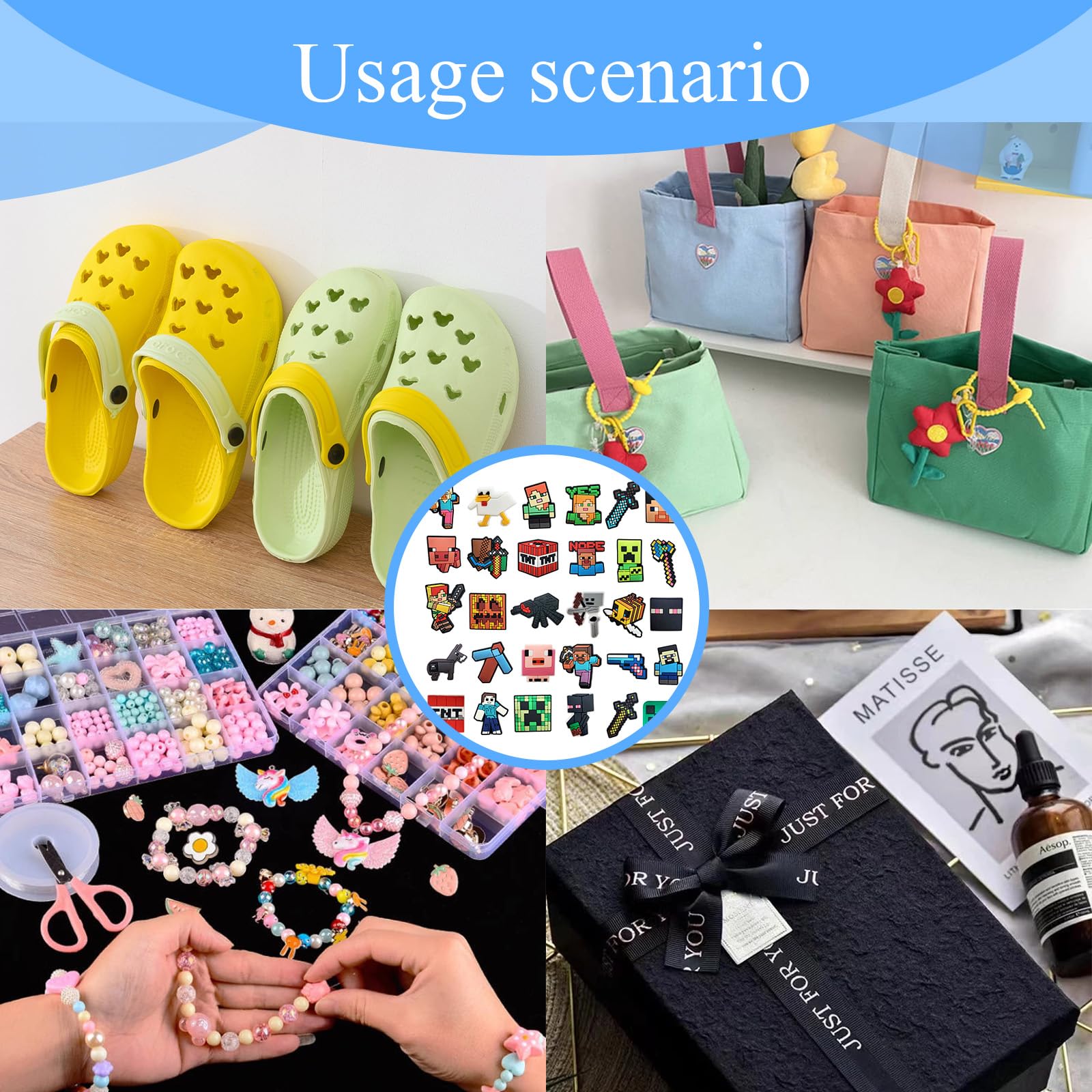 Adorno Zapatos PVC Shoe Charms Diseño Animales Dibujos Animados Accesorios Lindos Bricolaje para Zuecos Sandalias