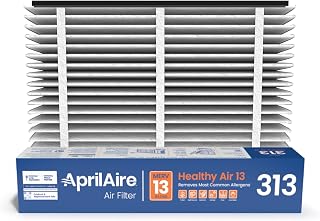 AprilAire 313 Replacement Filter for AprilAire Whole House Air Purifiers - MERV 13, Healthy Home Allergy, 20x20x4 Air Filter (Pack of 1)