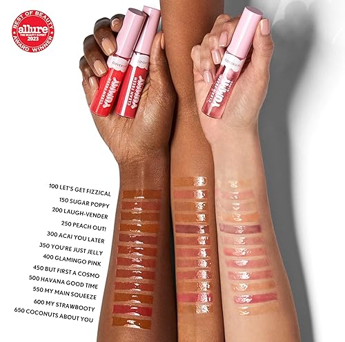 Miniatura 4 de COVERGIRL Clean Fresh Yummy Gloss - Brillo de labios, transparente, aromas naturales, fórmula vegana - Laugh-vender
