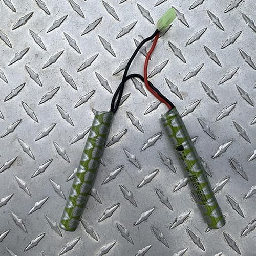 Miniatura 2 de Elite Force Batería Airsoft para pistolas eléctricas de Airsoft BB de 0.236 in, 9.6 V NiMH 1600 mAh, mariposa