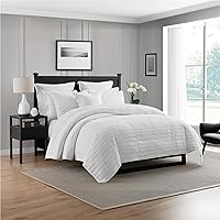 Vista 7 de Swift Home Ligero de gran tamaño, ultra suave, lavado con enzimas, textura arrugada, relleno de mezcla de algodón transpirable, juego de 2 piezas