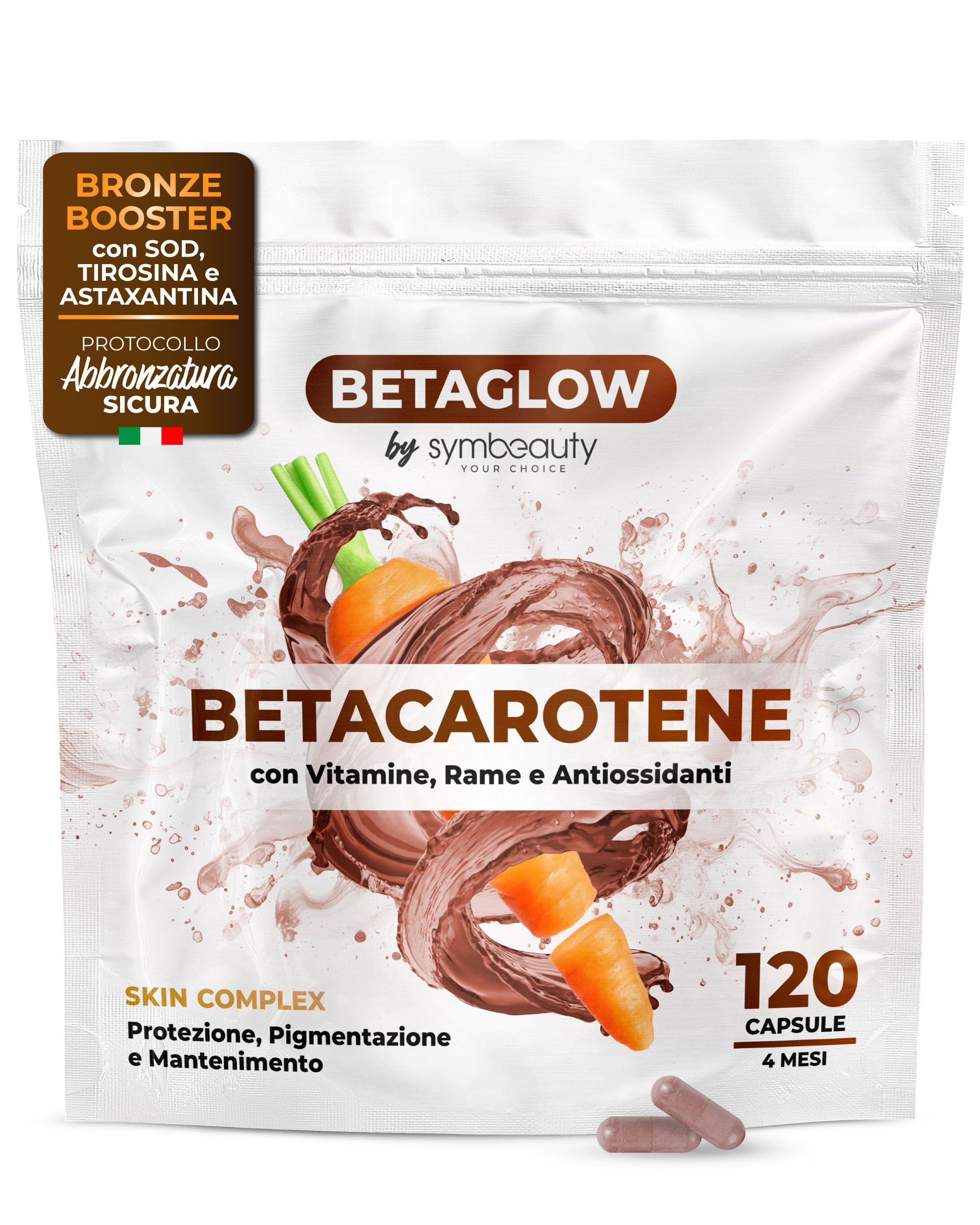 Smart pack da 4 mesi con betacarotene, antiossidanti e ingredienti per pelle e c