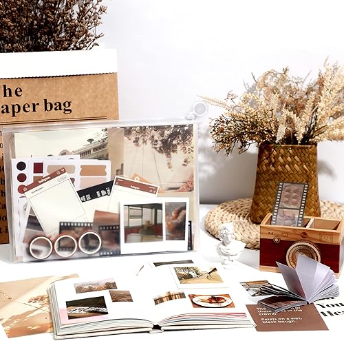 Miniatura 2 de Paquete de 114 suministros de álbumes de recortes para álbumes de recortes, para diario, diario, planificadores de diarios basura, calcomanías de