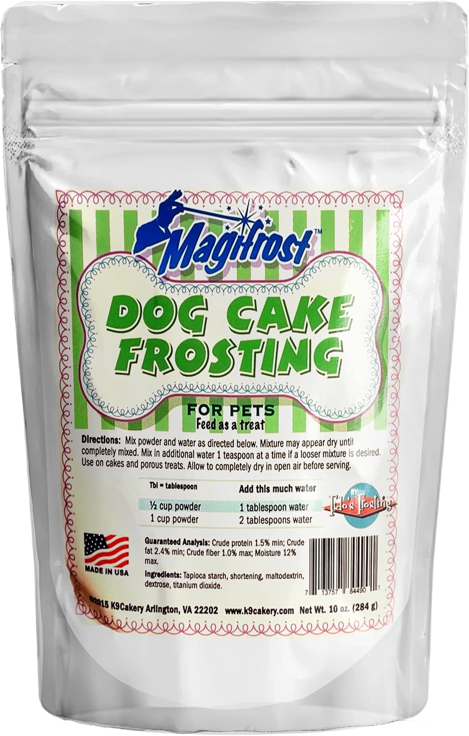 K9Cakery Magi Frost Frosting For Dog Cake, 9 By 6 By 3"