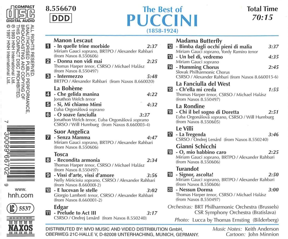 Best Of Puccini