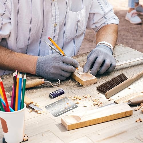 Miniatura 7 de Plantillas arquitectónicas, regla de plantilla de dibujo de plástico, cepillo de polvo, cepillo de dibujo, borrador de escala de arquitecto