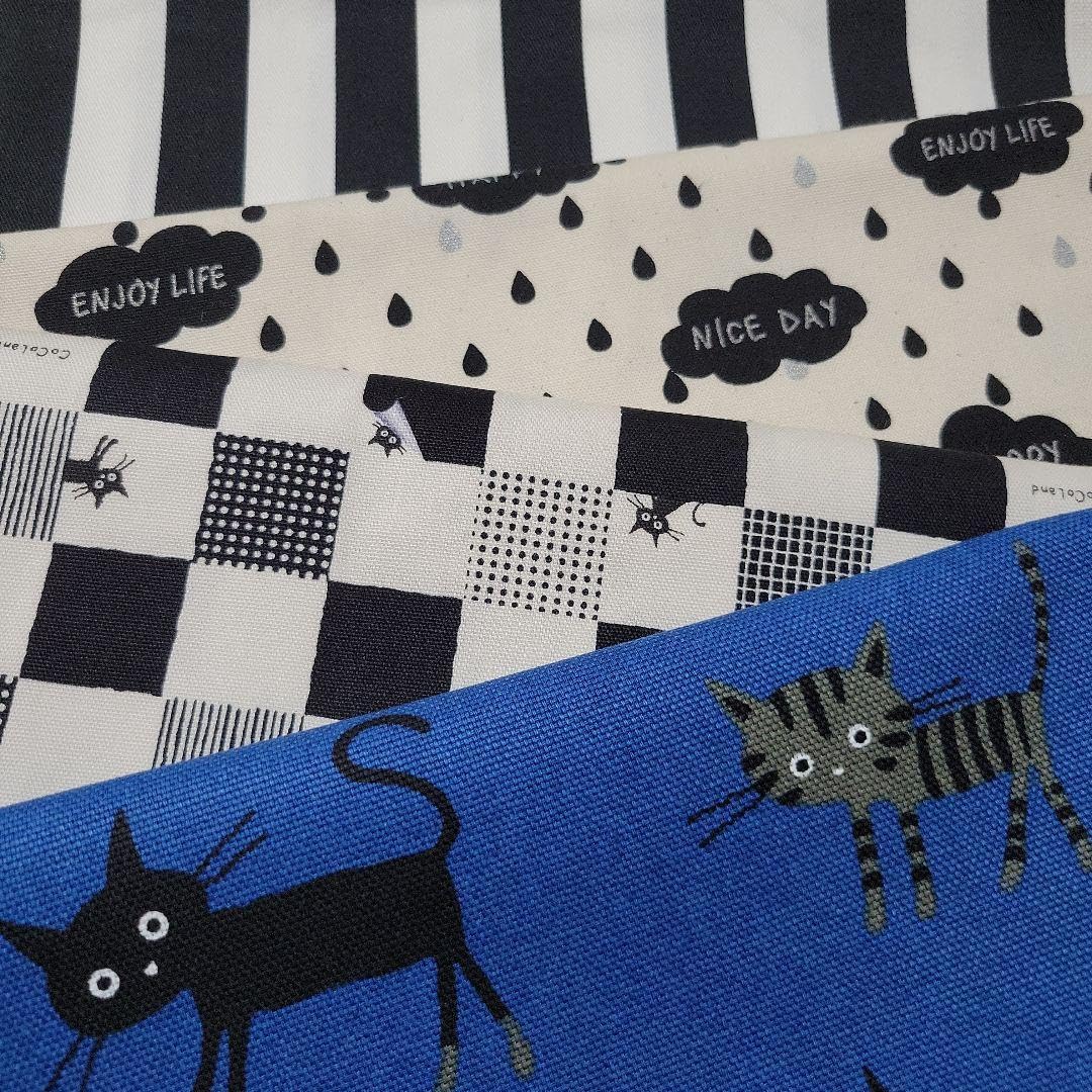 Amazon | かわいい黒猫ちゃん ココランド 黒猫 キャット柄&雨雲柄