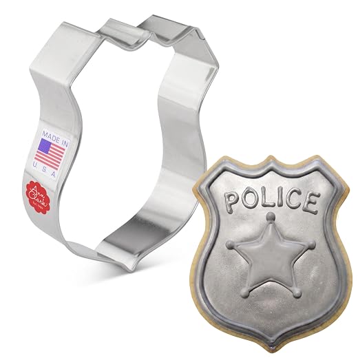 American-Made Police Badge Cookie Cutter by Ann Clark
