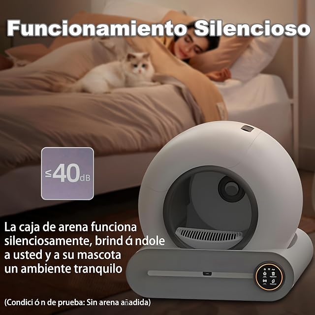 Foto 6 de 8 de XQDKoon Arenero Automático para Gato, 65L + 9L Caja Arena Gato con Bolsa Basura, Eliminación de Olores