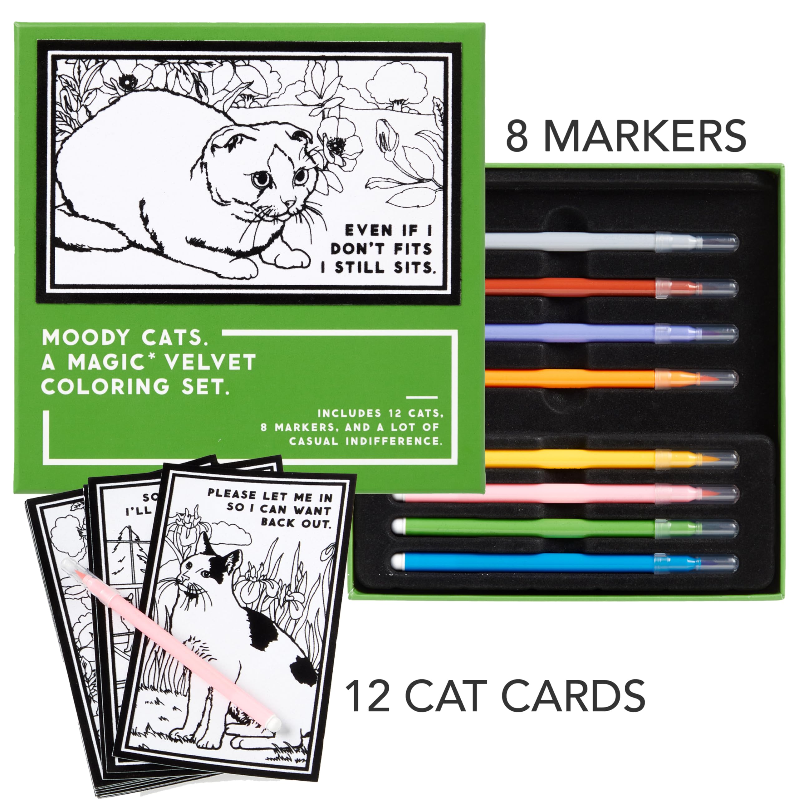 Moody Cats Magic Velvet coloriage velours enfant anti-débordement