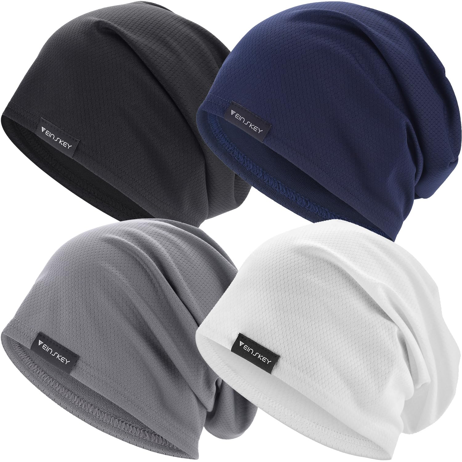 Cooling Skull Caps, Moisture Wicking Slouchy Beanie Elastic Helmet Liner
