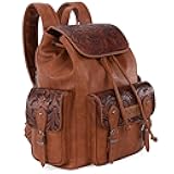 Montana West Wrangler Backpack Purse for Women Men Western Backpack Floral Tooled Travel Bags