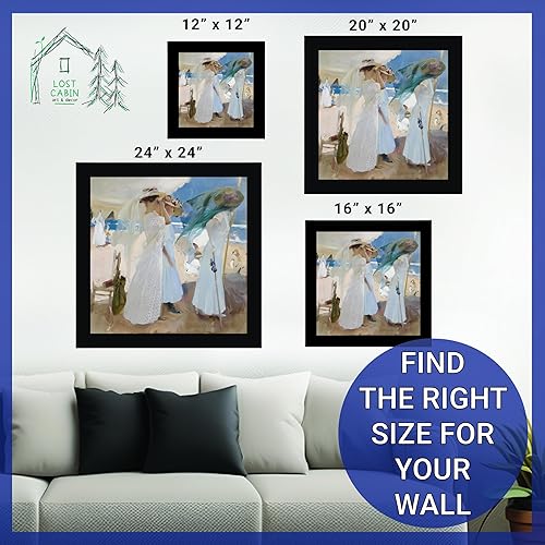 Miniatura 6 de Under The Canopy Zarauz de Joaquin Sorolla y Bastida - Lienzo enmarcado para decoración de pared, lienzos de reproducción de pinturas finas