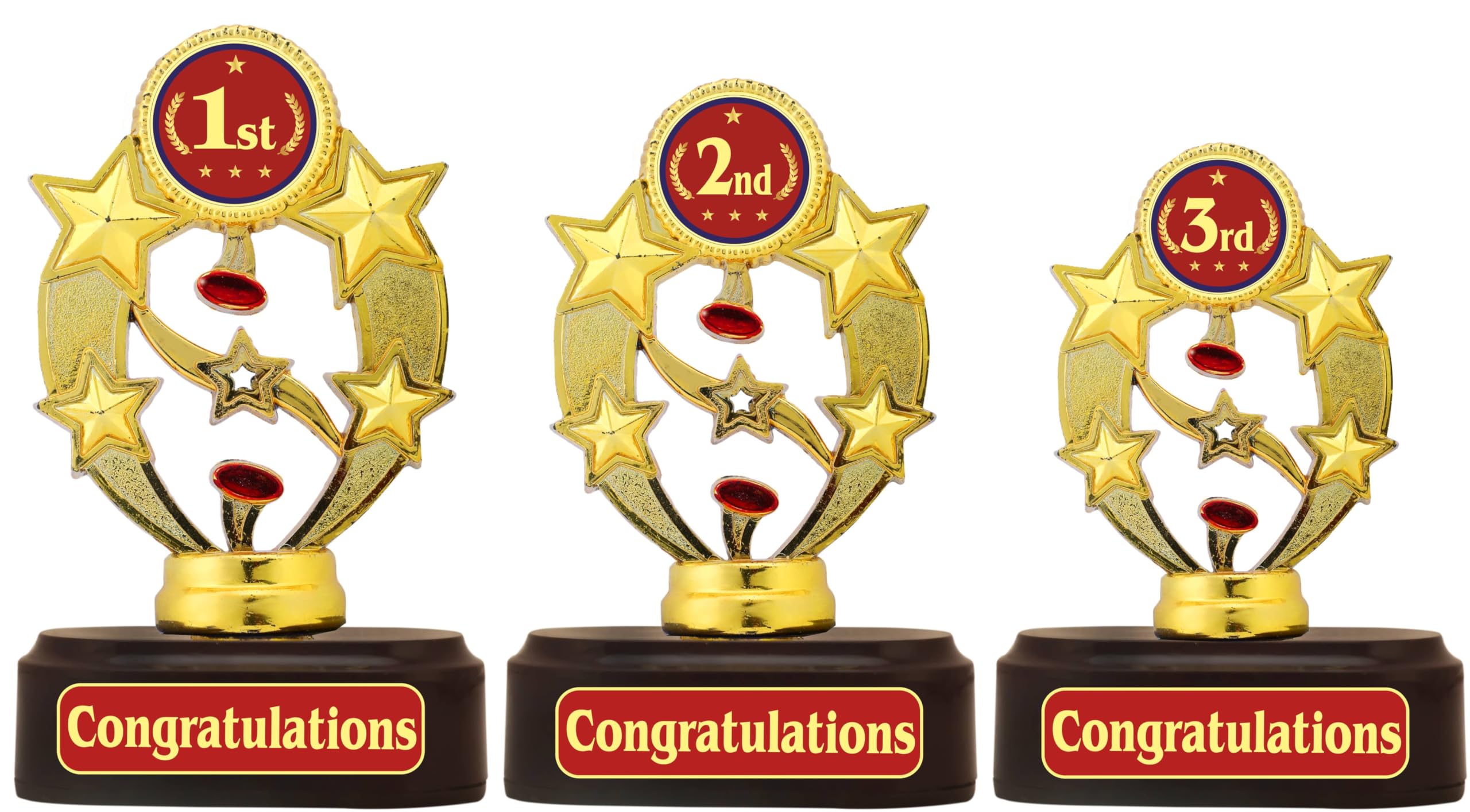 AARK INDIA 1st,2nd & 3rd Place Winner Trophy for Competition/Match/Sports/Event/School/College (Set of 3 Trophies) PC002203 (B0CLH5S73R) Amazon Price History, Amazon Price Tracker