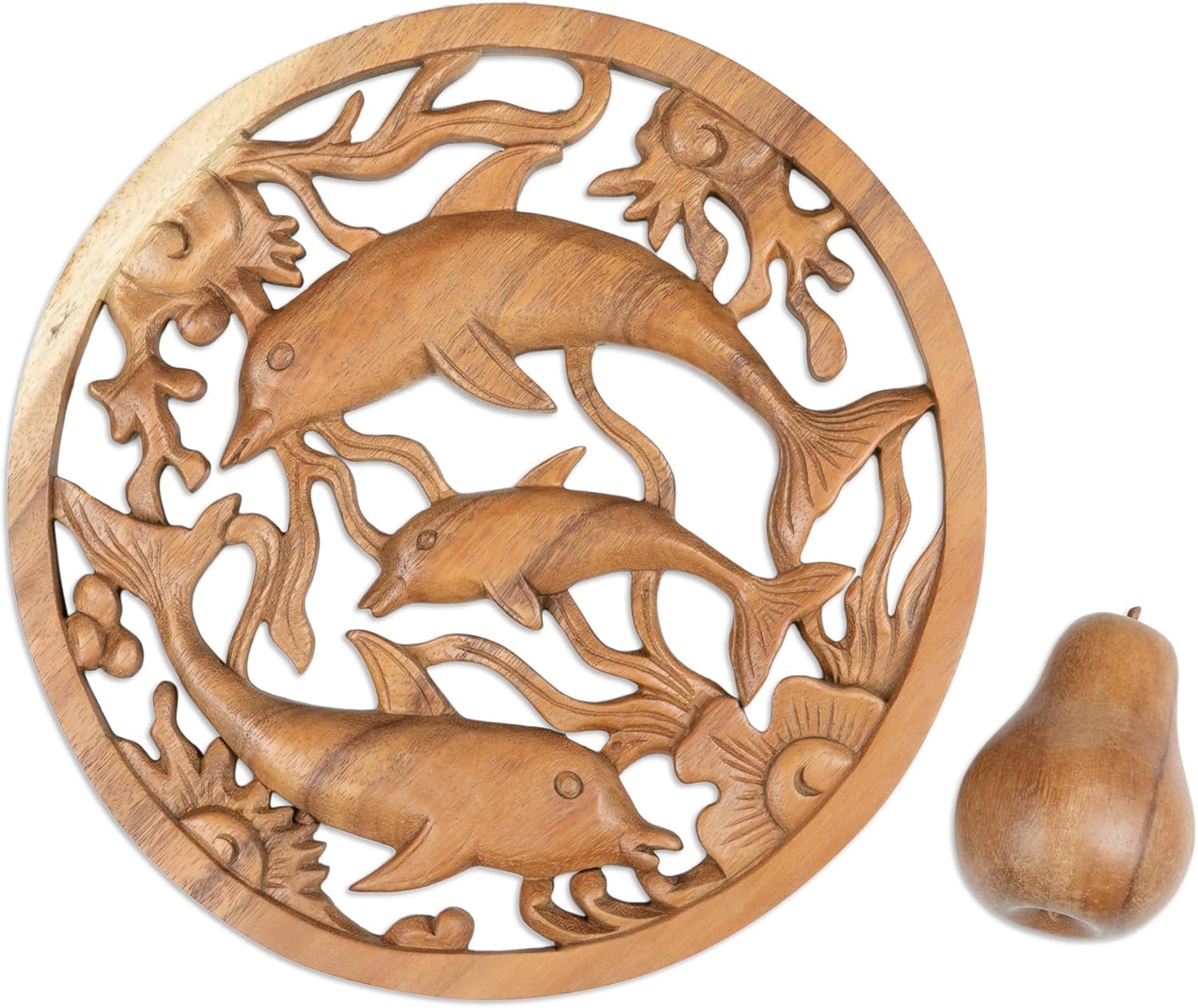 NOVICA Wall Sculpture From Indonesia 'Lineage Of Peace'