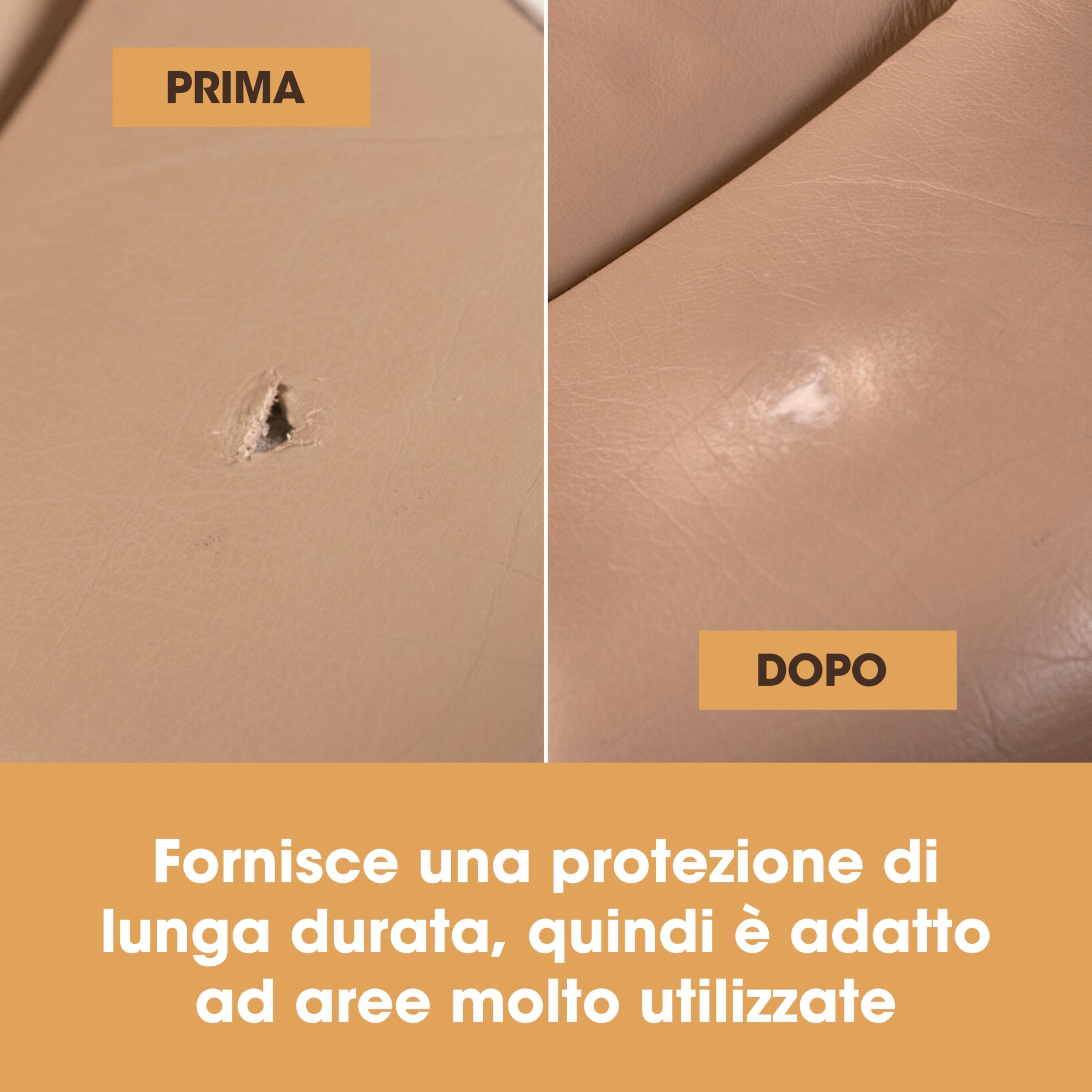 Furniture Clinic Filler per la Riparazione della Pelle: Per Riempire Buchi, Graffi, Scalfitture, Crepe (Nero 50ml)