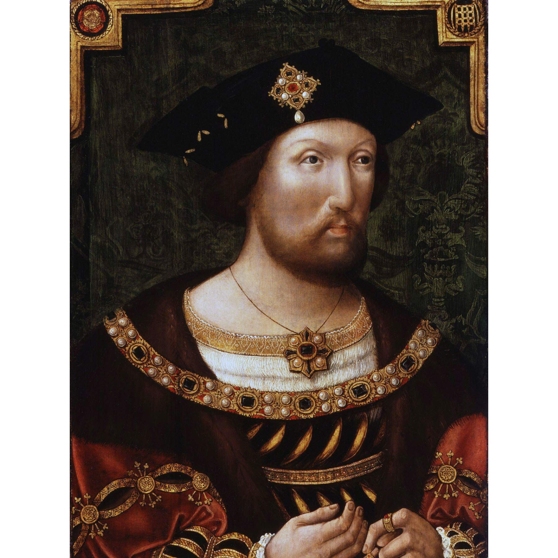 Portrait Young King Henry VIII England Painting Royal Historic Large Print Poster Wall Art Decor Picture