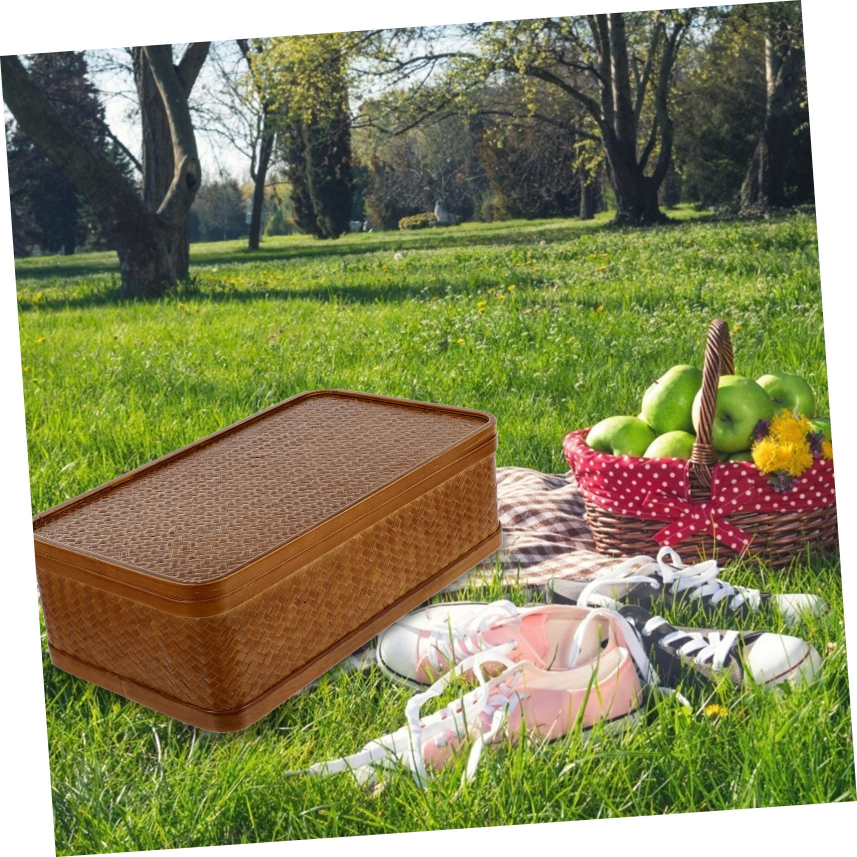 Wäschekorb, Wäschekorb 1pc Bambus Korb Kleine Wäsche Korb for Obst Gemüse Speisekammer Lagerung