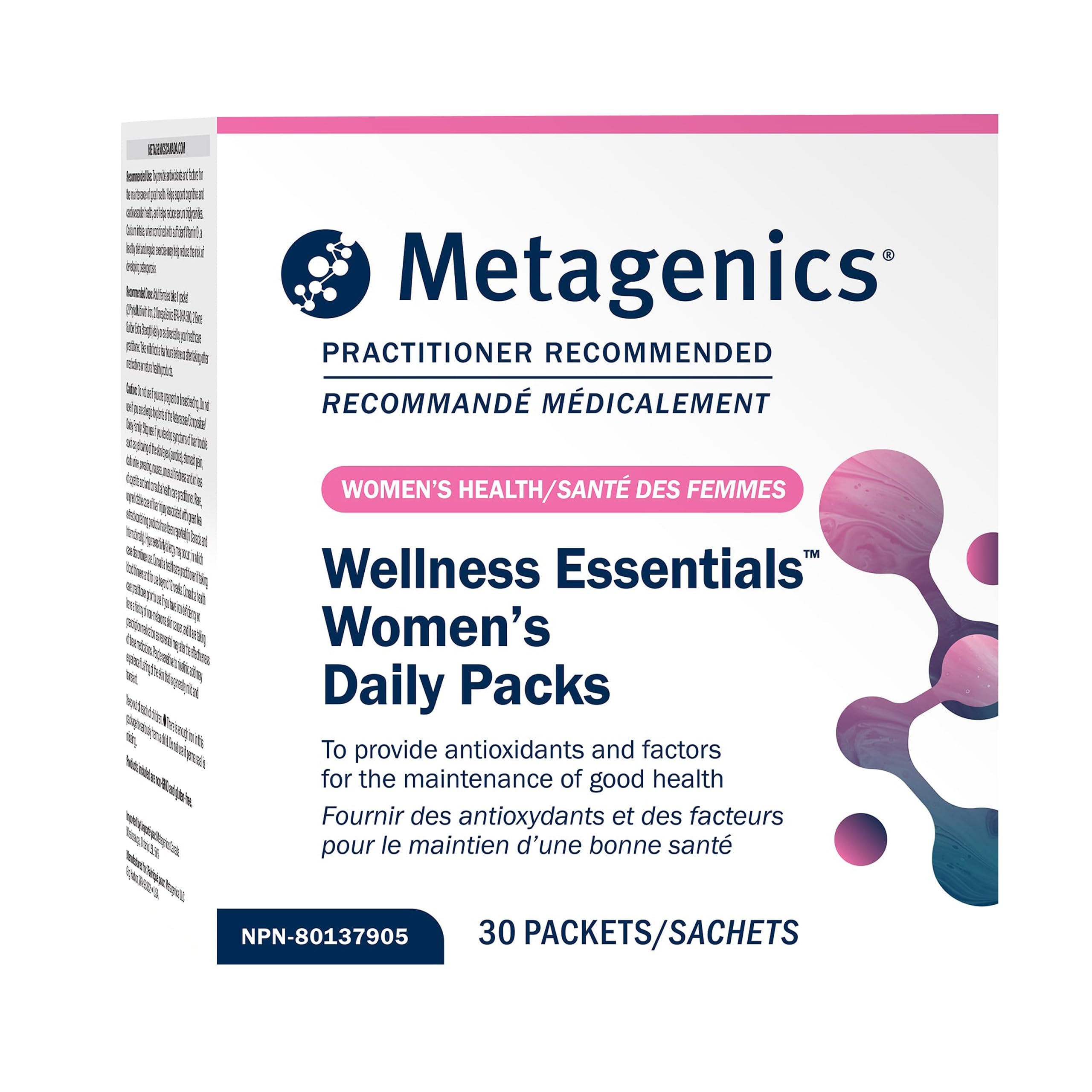 Metagenics Wellness Essentials Women - Daily Multivitamin Packets - Women's Multivitamins - Bone Density Support* - Omega-3 Fatty Acids - Non-GMO & Gluten Free - 30 Packets
