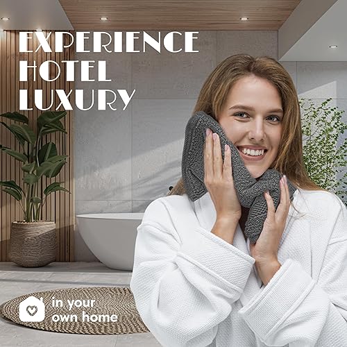 Miniatura 22 de White Classic Wealuxe - Toallas de mano de algodón, suaves y ligeras, 16 x 27 pulgadas, paquete de 12 unidades, multicolor