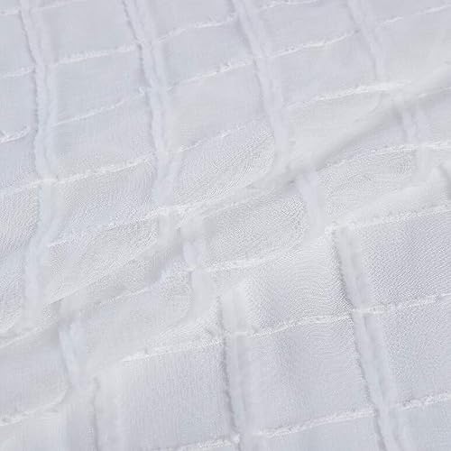 Miniatura 4 de Dainty Home Katie Cortina de ducha, 70x72 pulgadas, Kelly en blanco