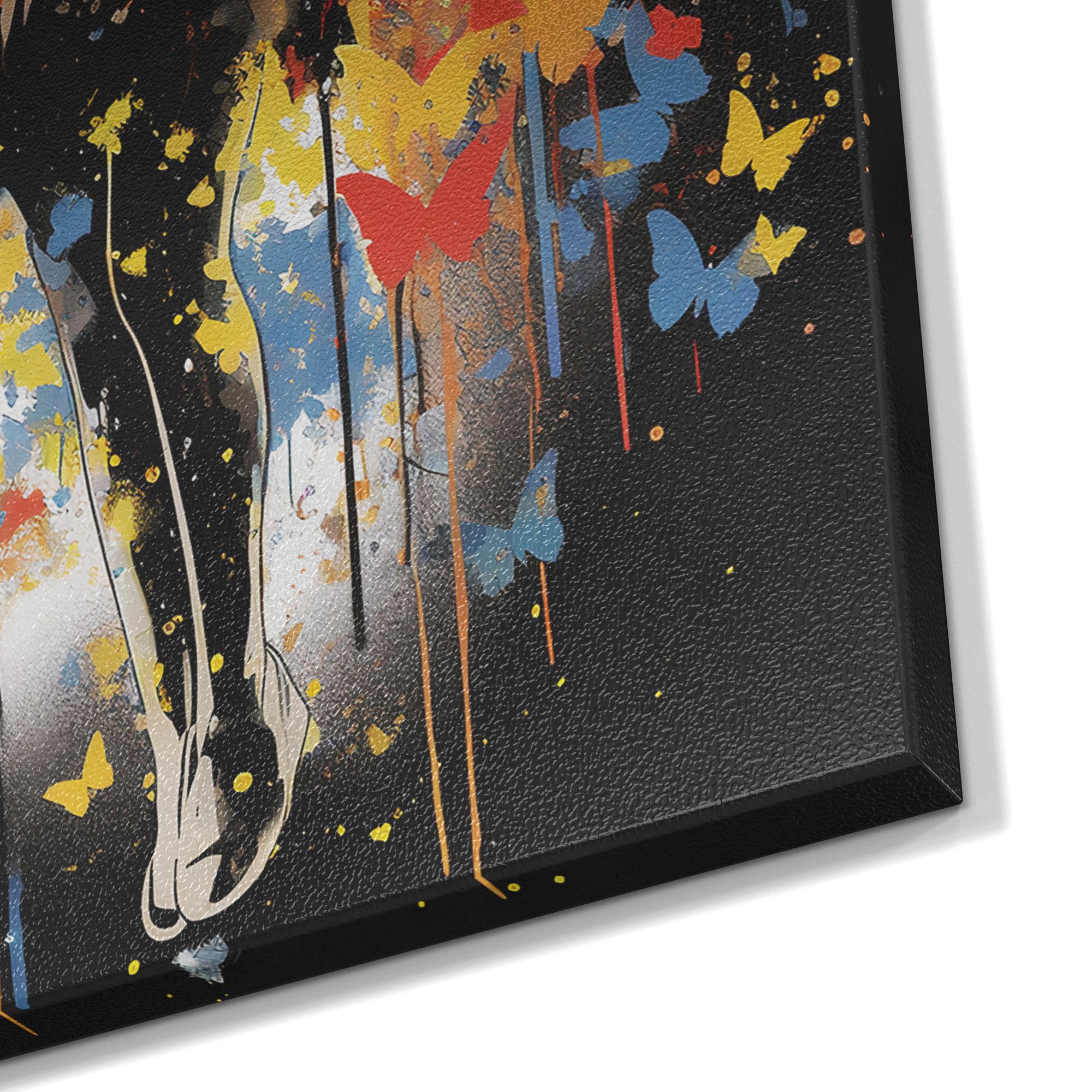 Metalowa tablica magnetyczna, wymiary 60 x 90 cm, motyw "dziurkacz motyla", tablica suchościeralna na wszystkie magnesy, tablica magnetyczna do kuchni i biura, designerska tablica magnetyczna