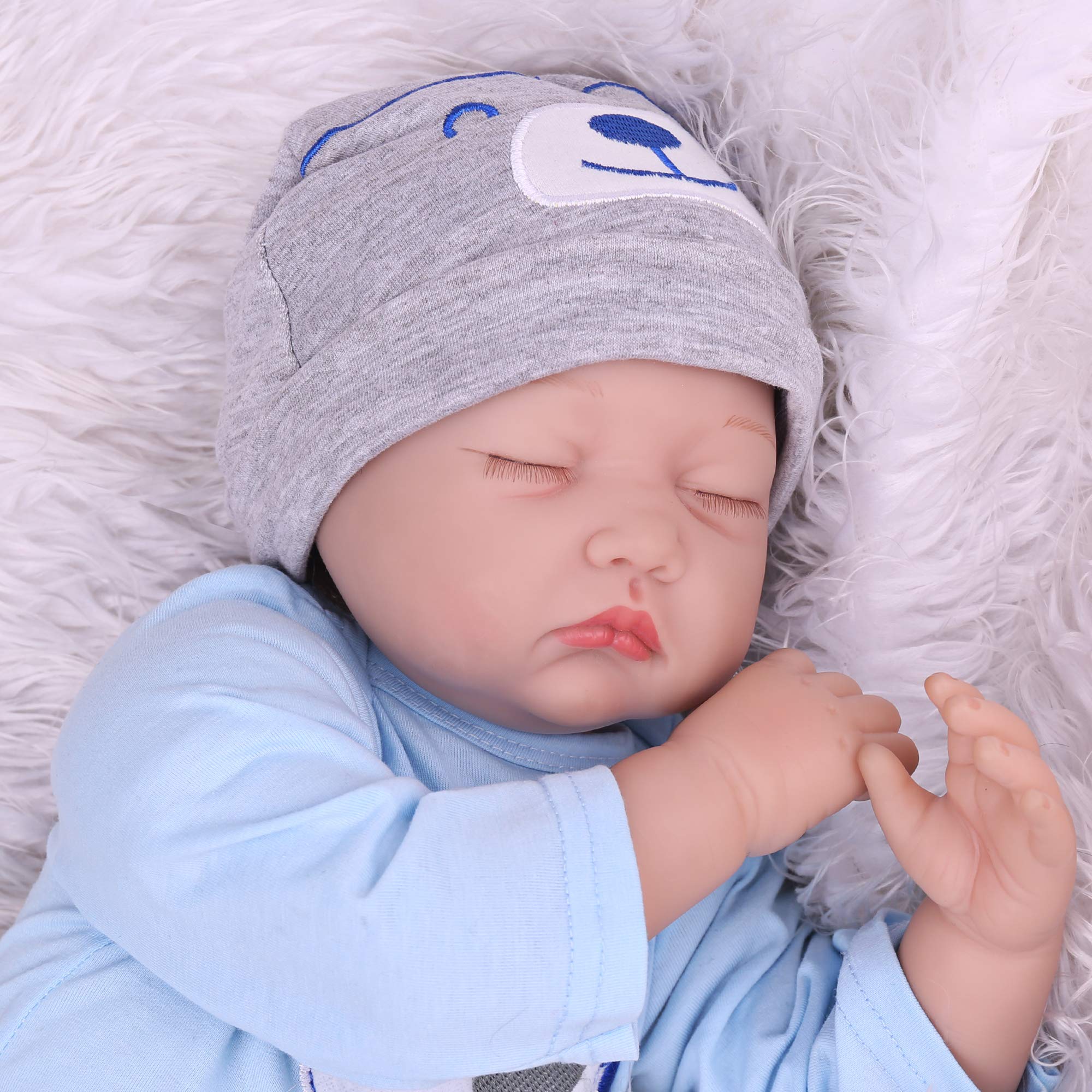 CHAREX Reborn Baby Doll, 22 Inch Lifelike Newborn Baby Boy Doll
