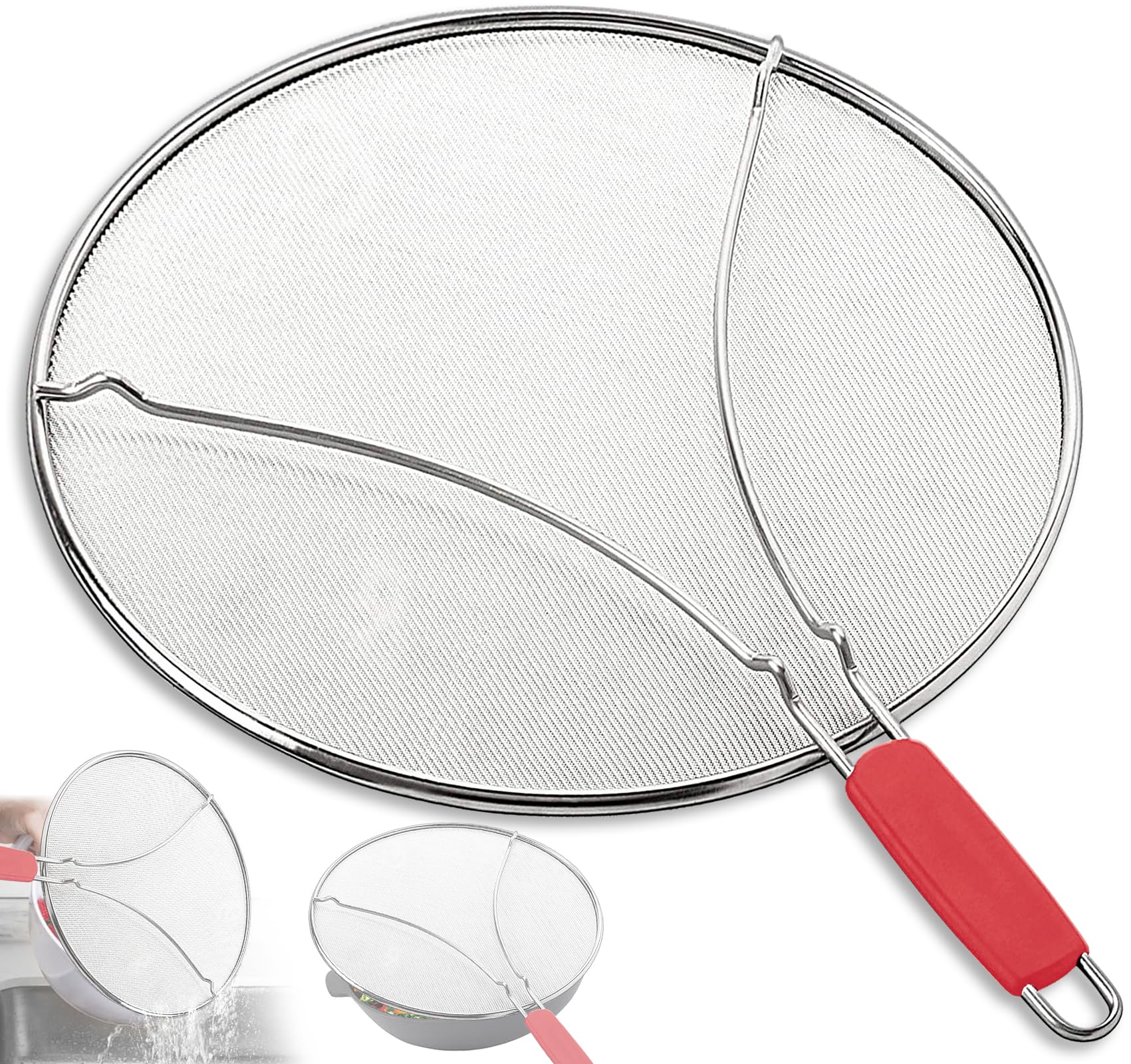 Amazon.com: PLACHIDAY Splatter Screen for Frying Pan & Food