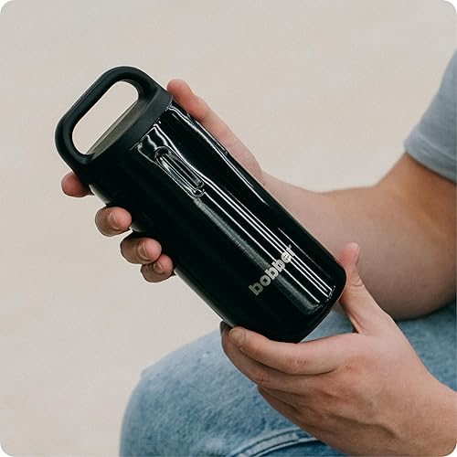 Miniatura 7 de Paquete de botellas de agua de acero inoxidable aisladas al vacío de 20 onzas para bebidas frías y calientes, con tapa extra ancha y taza con asa