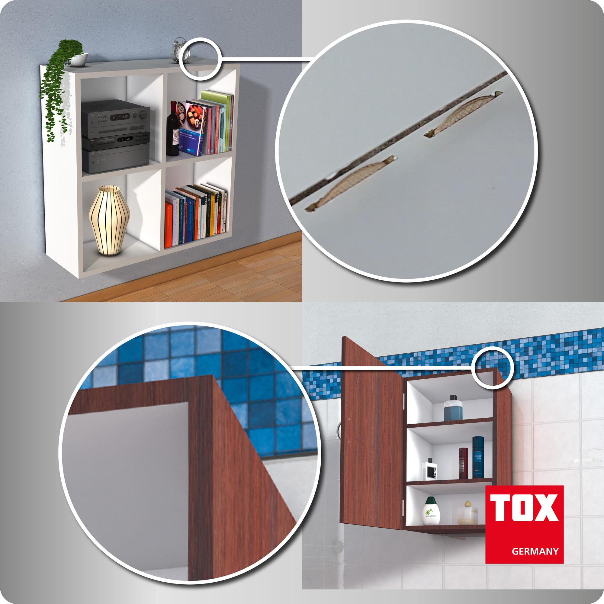TOX Flachdübel Biscuit Wood XL Set aus Buche, 3 Größen: P0, P10 und P20 (jeweils 250 Stück), großer Vorrat, Holz-Set für stabile Holzverbindungen, 4 mm Nutbreite, 750-tlg., 015909016