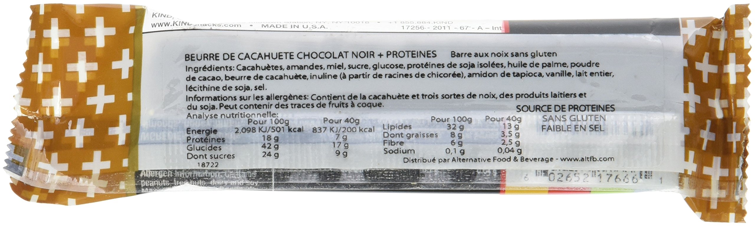 Be-Kind Barre Énergétique Beurre de Cacahuète 40g - lot de 12