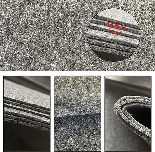 Miniatura 2 de aufodara Fieltro de 59 x 16 pulgadas, tela de fieltro grande, 59.1 x 15.7 in x 0.118 in de grosor para manualidades, fieltro de fieltro, bolsa