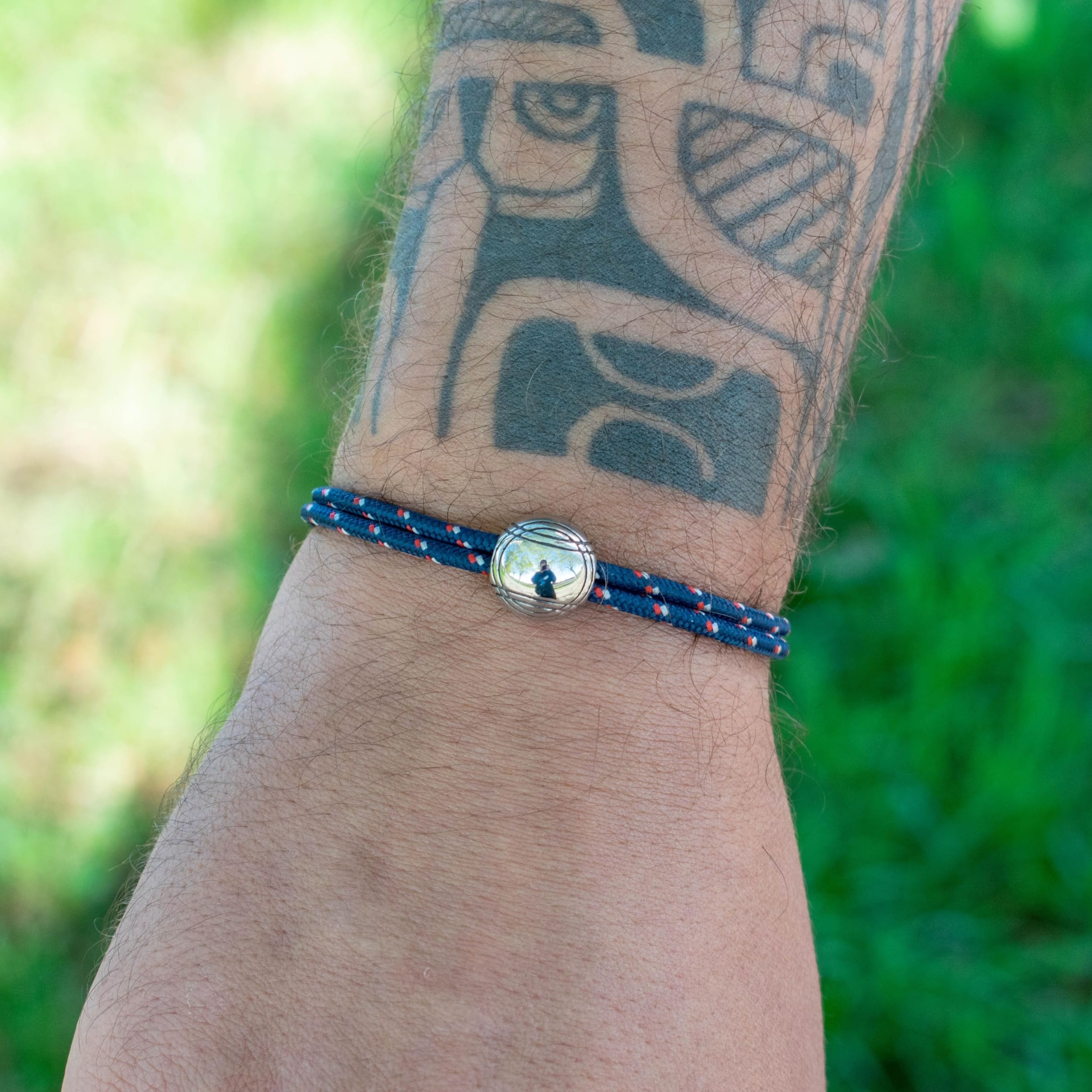 Bracelet pétanque acier inoxydable réglable homme femme - Cadeau Noël anniversaire fête des pères