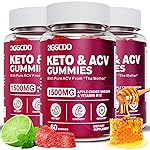 (3 Pack) Keto ACV Gummies Extreme 1500MG Keto Gummies Apple Cider Vinegar Formulated with Pomegranate Beet Juice Powder B12 Vegan Non GMO 180 Gummys