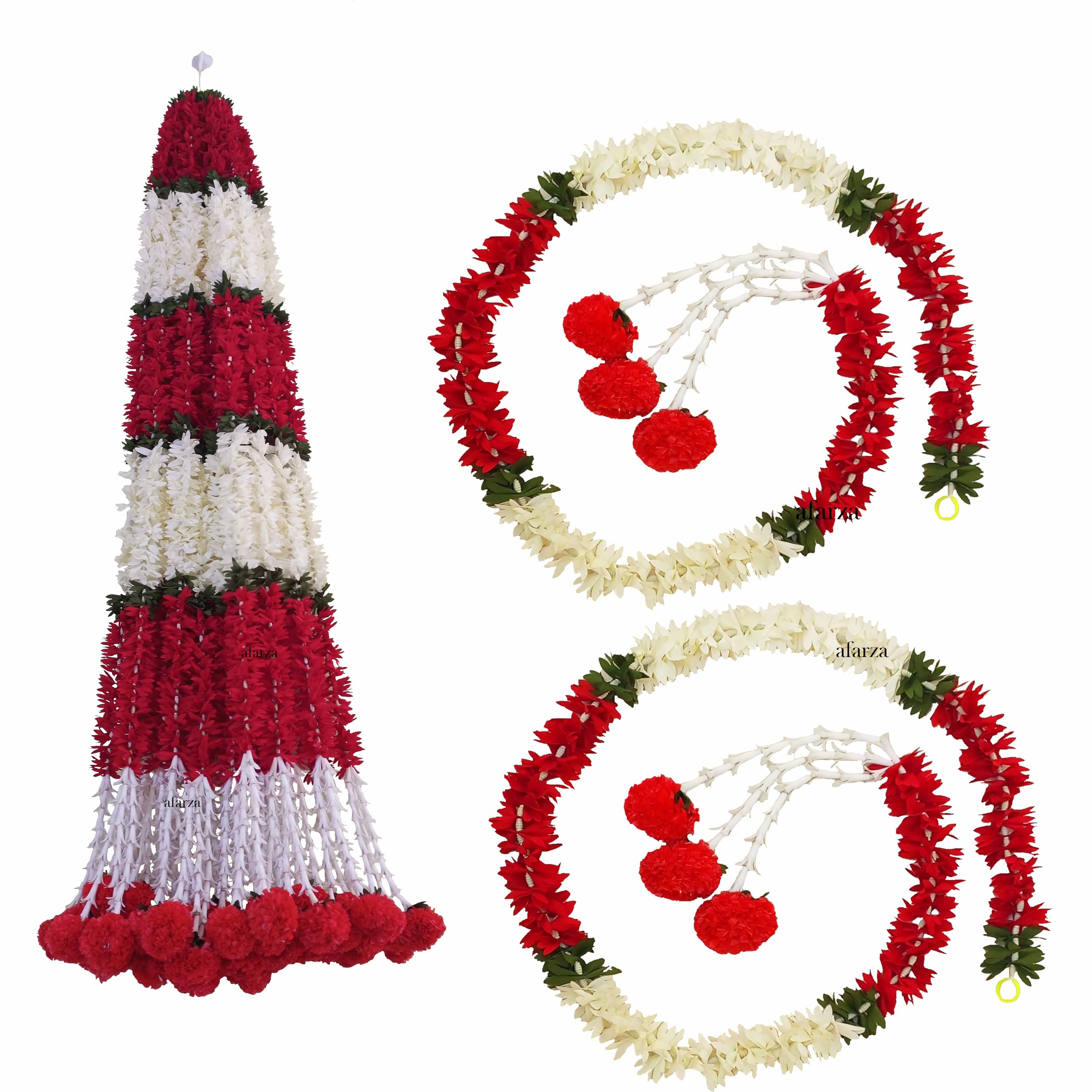 AFARZA; CHOICE GOOD FEEL GOOD Artificial Flower Garland Toran For Door Entrance Home Decoration Hanging 2 Pieces 5 Feet (White-Red), 60 Inches (B0CH16QJP3) Amazon Price History, Amazon Price Tracker