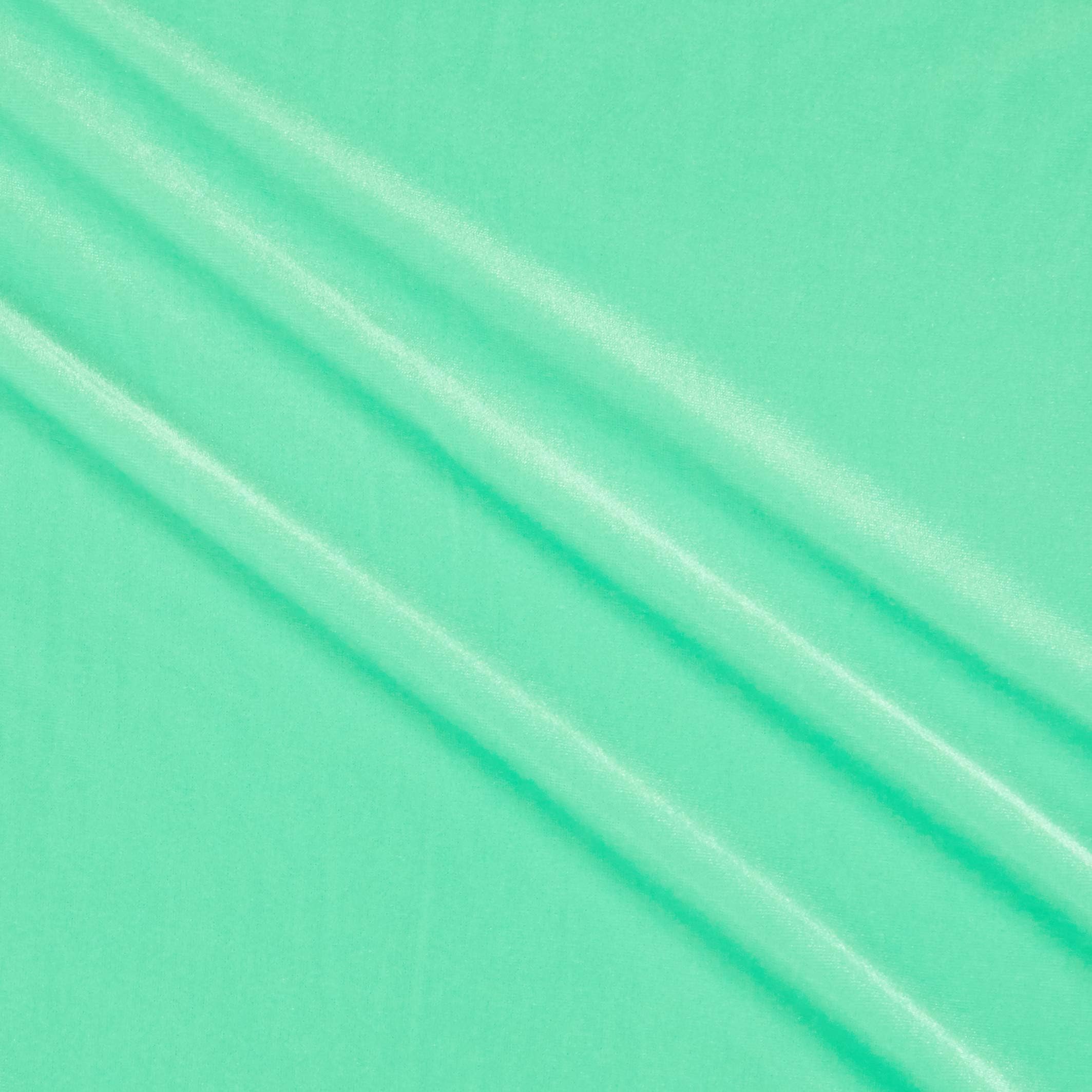 Stretch Velvet Mint, Fabric by the Yard