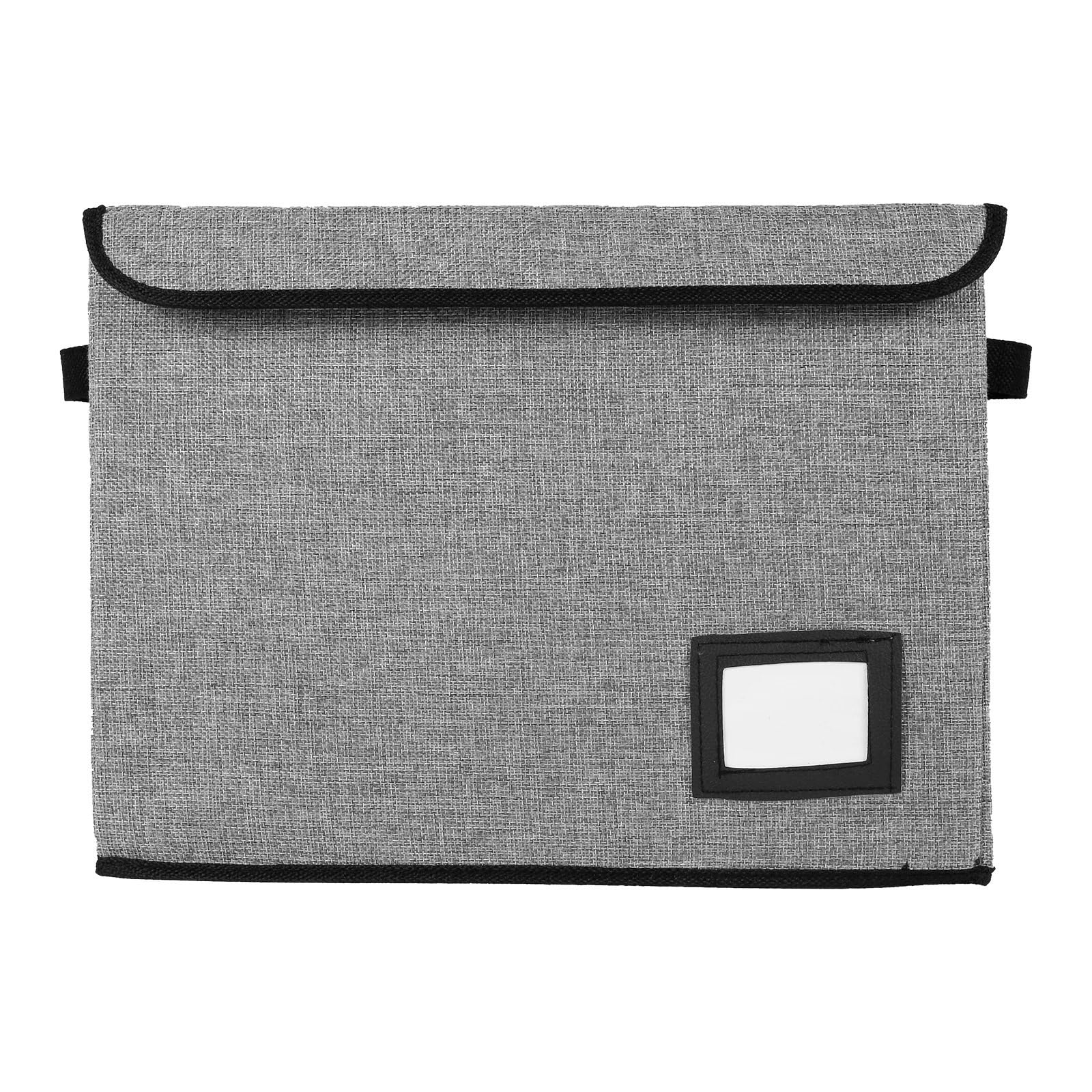 Contenitore Per Fumetti Scatola Porta Abiti Pieghevole | Cestino portaoggetti lavabile for fumetti con coperchio chiuso con maniglia, organizer multiuso for l'home office(Gray)