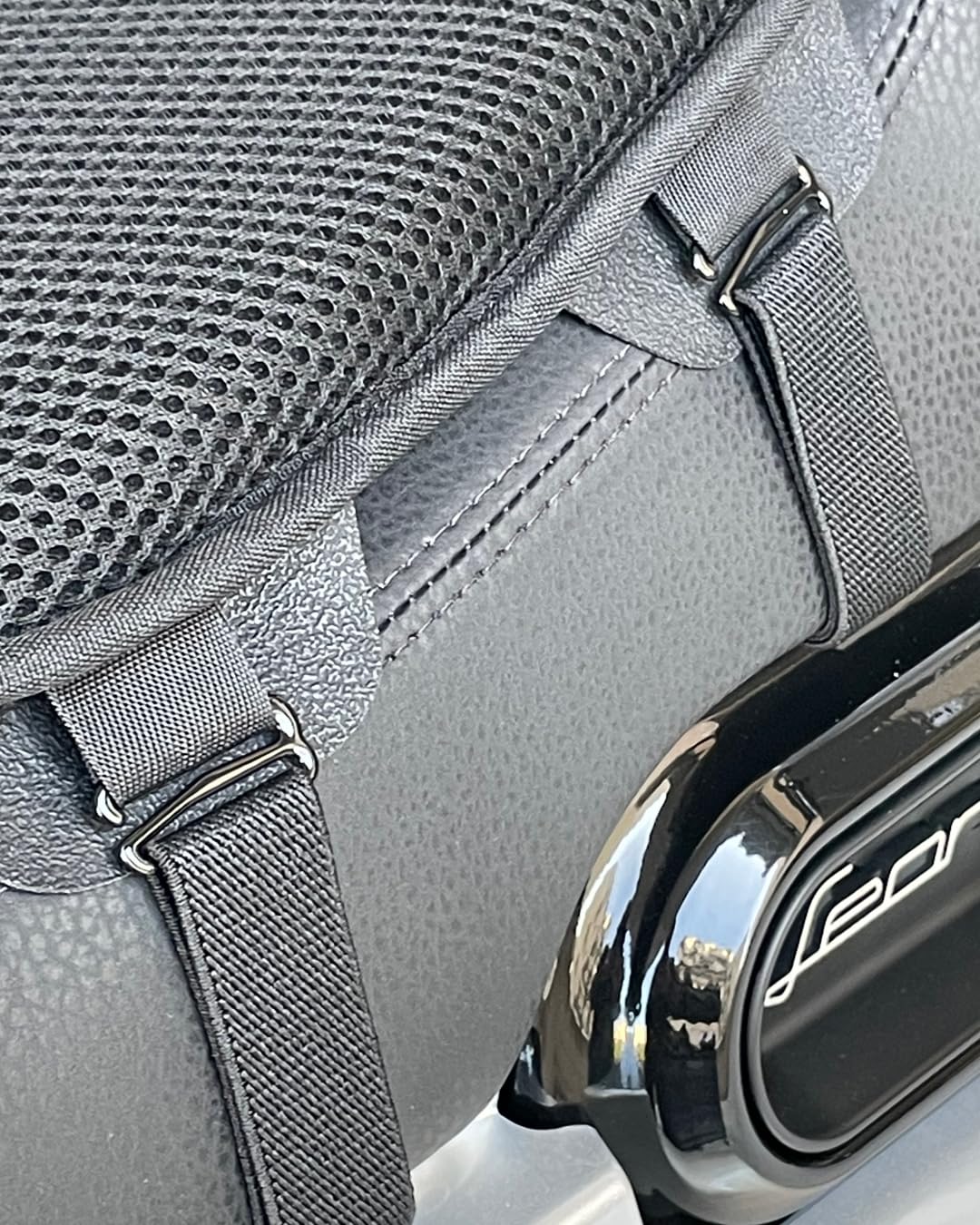 OJ Cuscino in Gel COMFORT 3D per Sella Moto e Scooter, 3D Mesh Traspirante, Base Antiscivolo, con Cuffia Antiacqua, Disponibile in 3 Misure (Large)