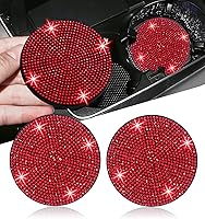 Vista 15 de NBTEPEM 2 posavasos de auto con diamantes de imitación, 2.75 pulgadas, antideslizantes, a prueba de golpes, universal, a la moda, para auto