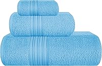 Vista 9 de BOUTIQUO Juego de 2 toallas de baño 100% algodón de 28 x 55 pulgadas, toallas de baño grandes ecológicas, compactas, de secado rápido, ligeras