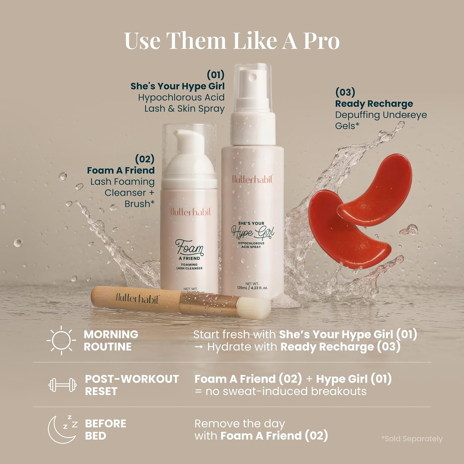 FlutterHabit Hypochlorous Acid Spray, Face Mist for Acne Prone Skin, HOCl Formula to Soothe Irritation, Refresh Complexion, Repair Damage, Balance Oil, Calm Redness, Restore Clarity (125mL)