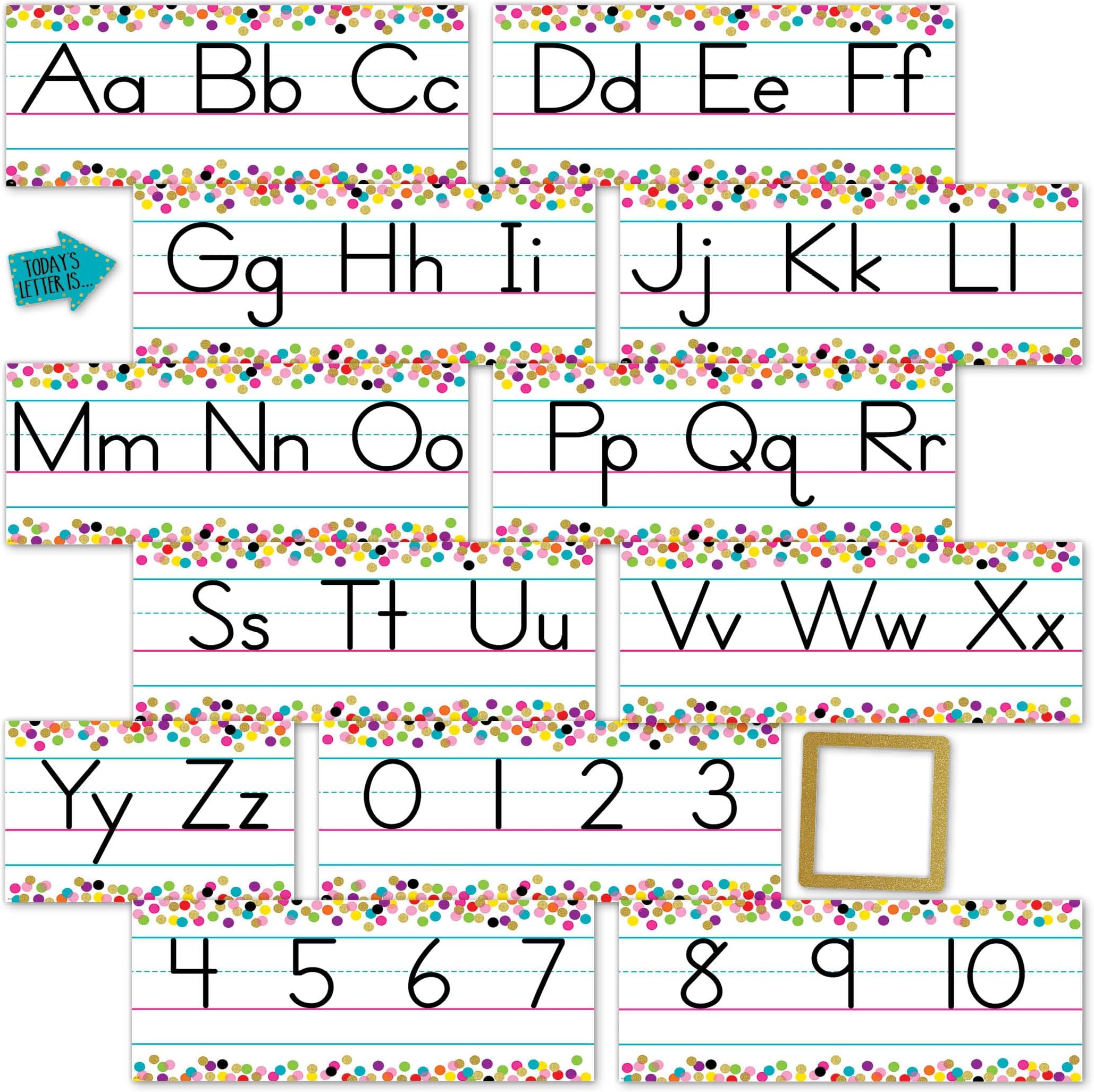 Confetti Alphabet Line Bulletin Board (TCR8804)