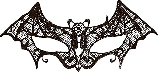 HENBRANDT Black Lace Bat Mask Masquerade Eye Mask Domino Got