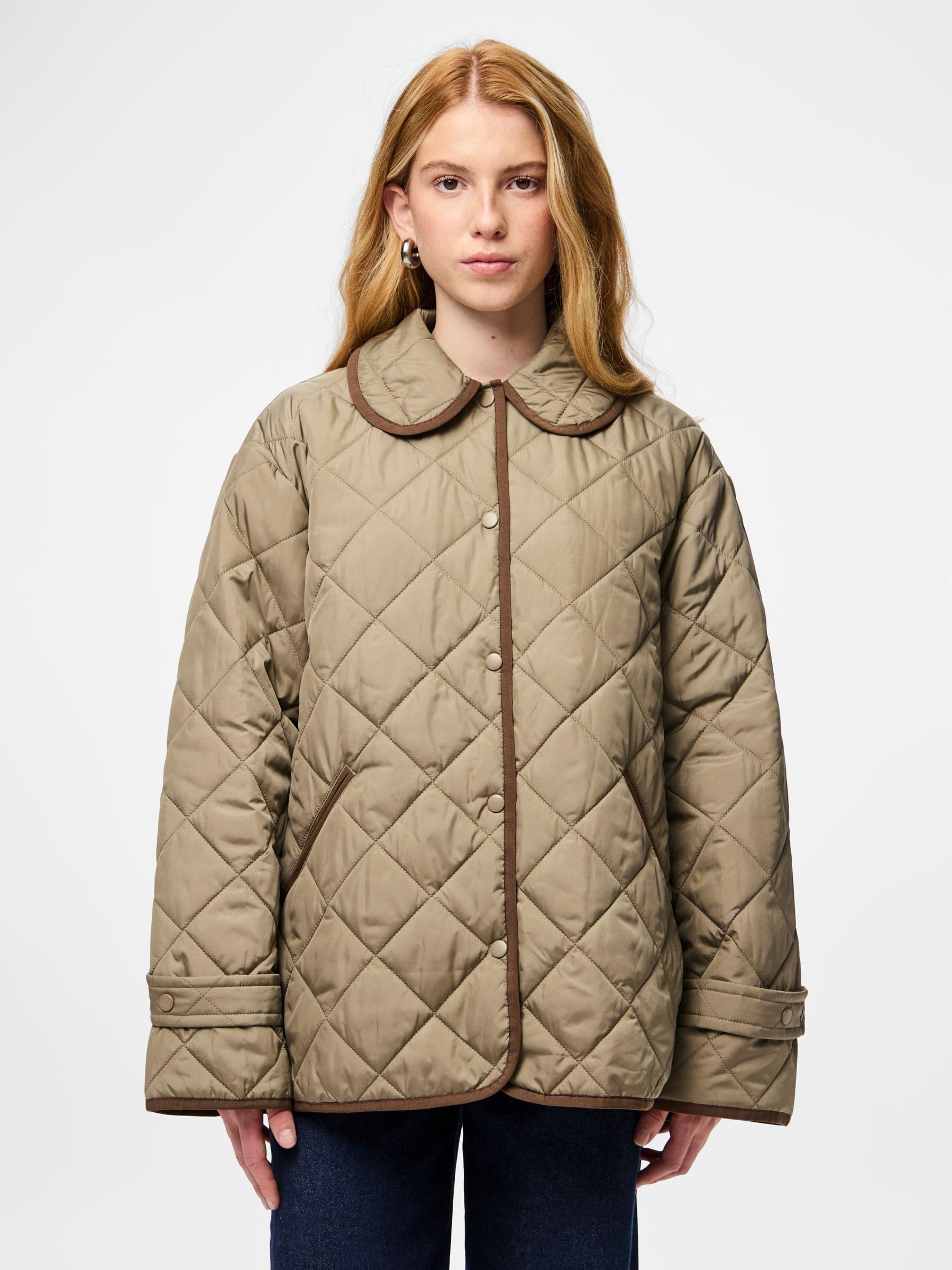 PIECES Short Quilted Jacket Pcemily Noos BC-Giacca Trapuntata Corta Donna